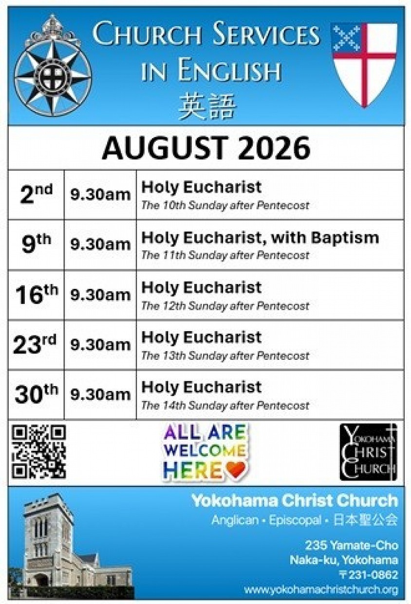 August services Yokohama Christ Church